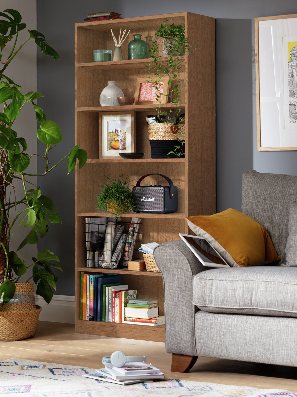 Argos Home Maine Deep Bookcase