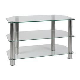 Clear glass tv stand top 50 inch