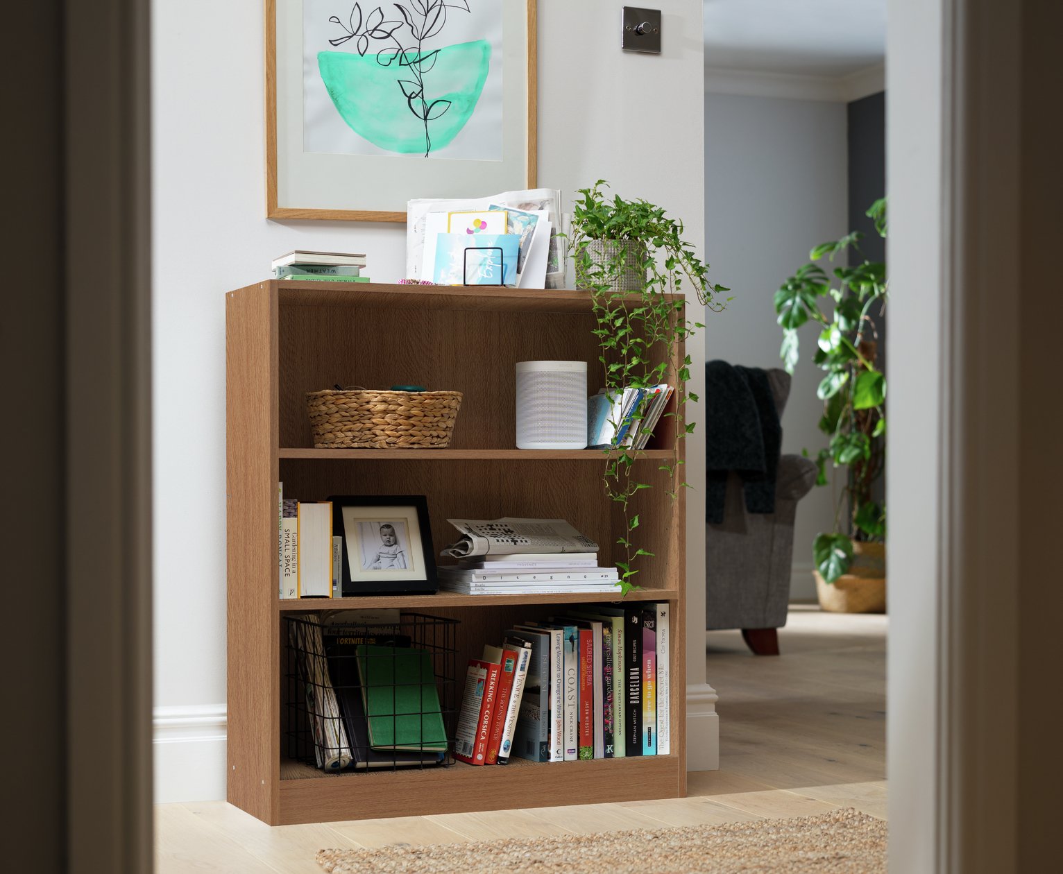 Argos Home Maine Short Bookcase