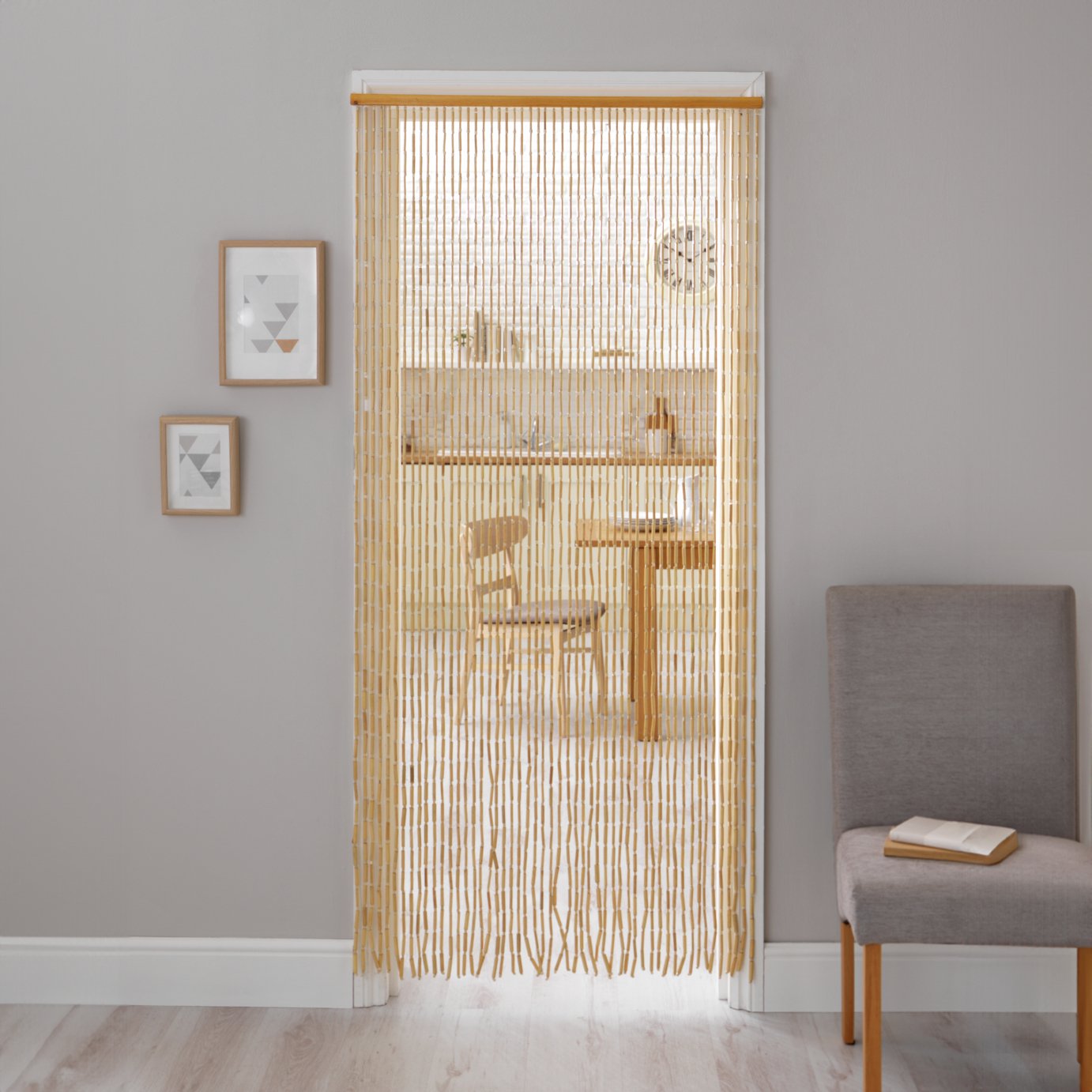 Argos Home Beaded Door Curtain - Natural - 91x190cm