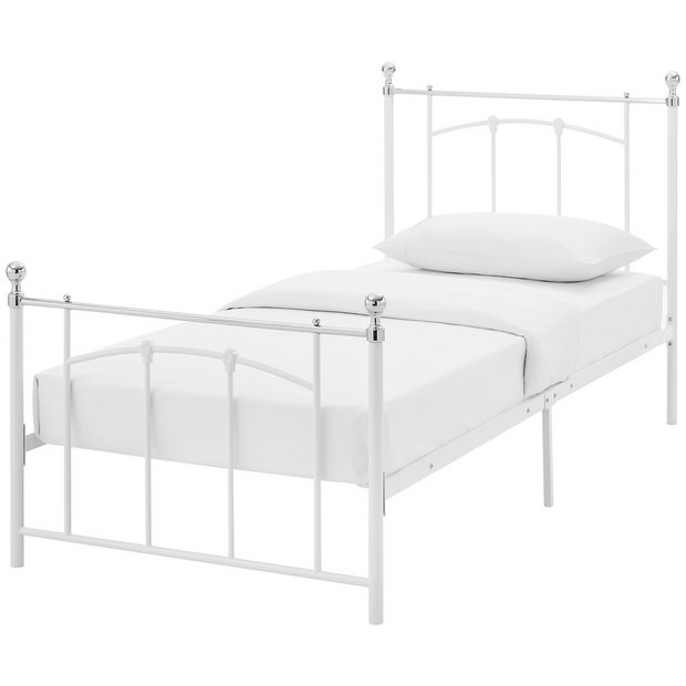 Buy Argos Home Yani Single Metal Bed Frame - White | Bed frames | Argos