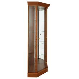 Buy Argos Home Glass Corner Display Cabinet Dark Oak Effect