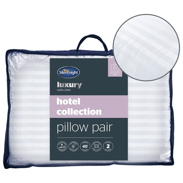 Buy Silentnight Luxury Hotel Collection Med/Soft Pillow - 2 Pack | Pillows | Argos