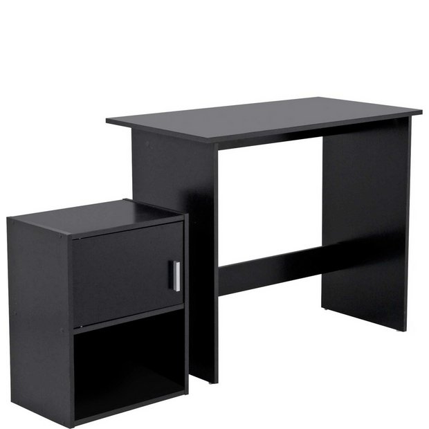 Buy Argos Home Soho Office Desk And Cabinet Package Black