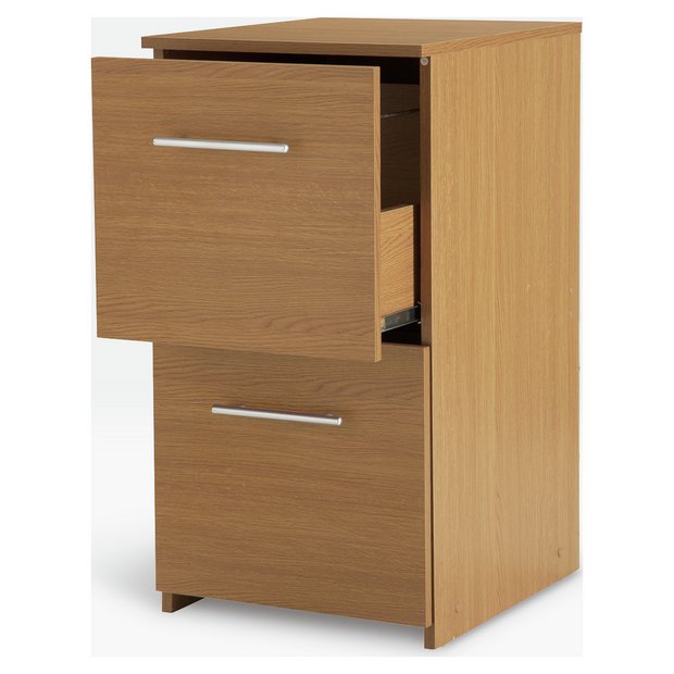 buy argos home 2 drawer filing cabinet - oak effect | filing cabinets and  office storage | argos