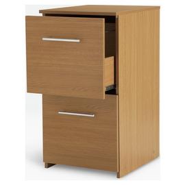 Argos Home 2 Drawer Filing Cabinet - Oak Effect