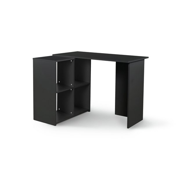 Argos black store corner desk