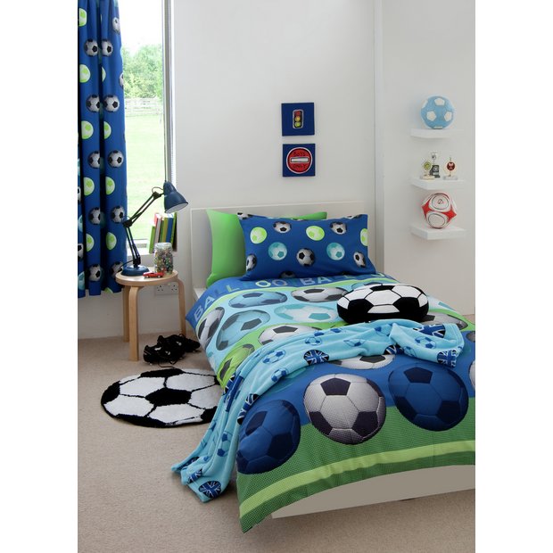 Buy Catherine Lansfield Blue Football Bedding Set Kids Duvet Sets