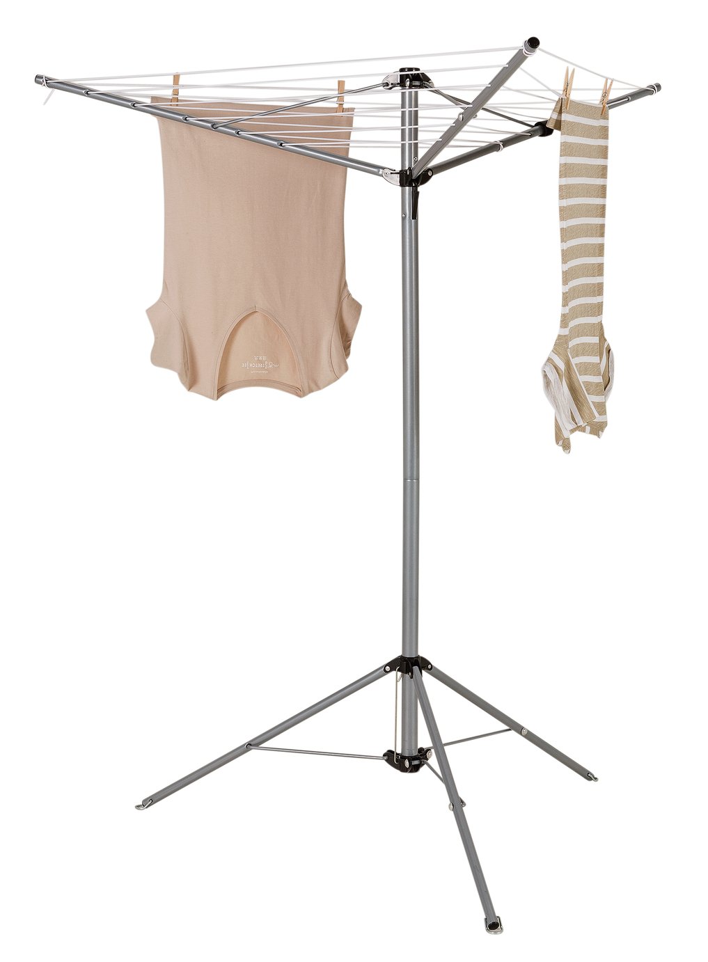 Argos Home Freestanding 16m 3 Arm Rotating Airer and Bag