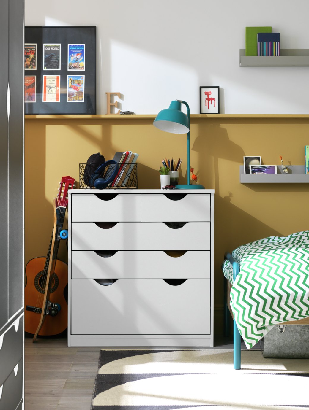 Habitat Kids Pagnell 5 Drawer Chest - White