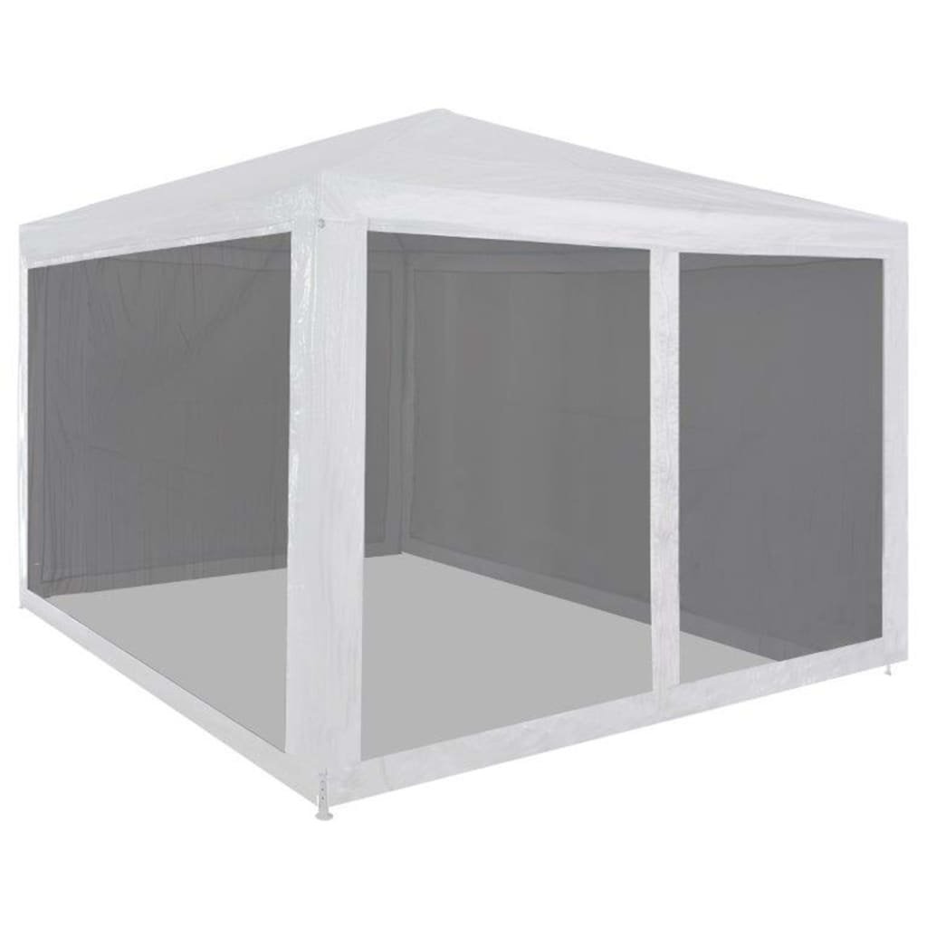 Walplus 3 x 3 m Party Tent with 4 Mesh Sidewalls