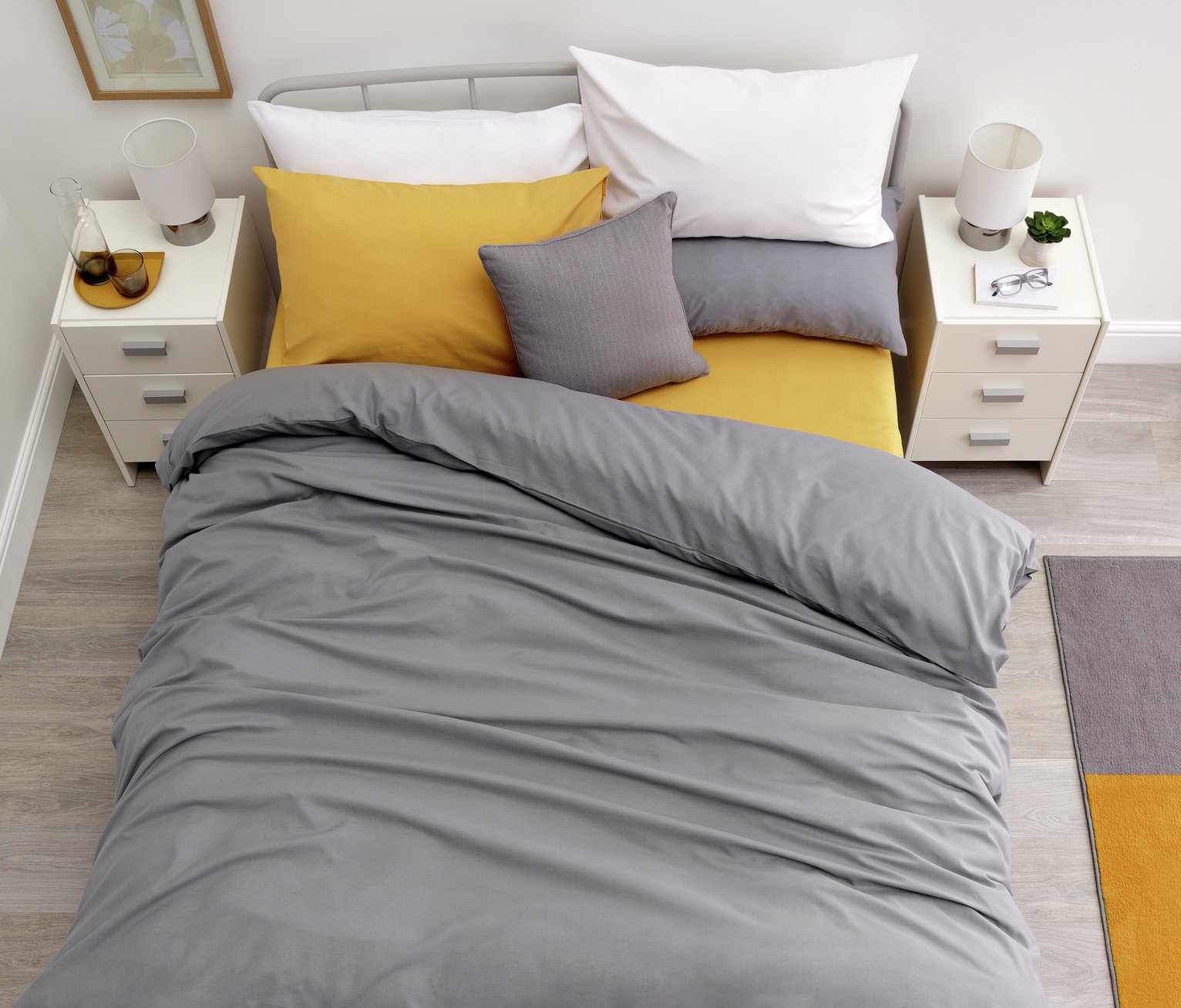 Habitat Easycare Polycotton Standard Pillowcase Pair