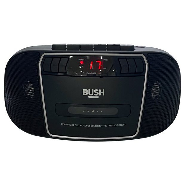 Buy Bush CD Radio Cassette Boombox - Black / Silver | CD players | Argos