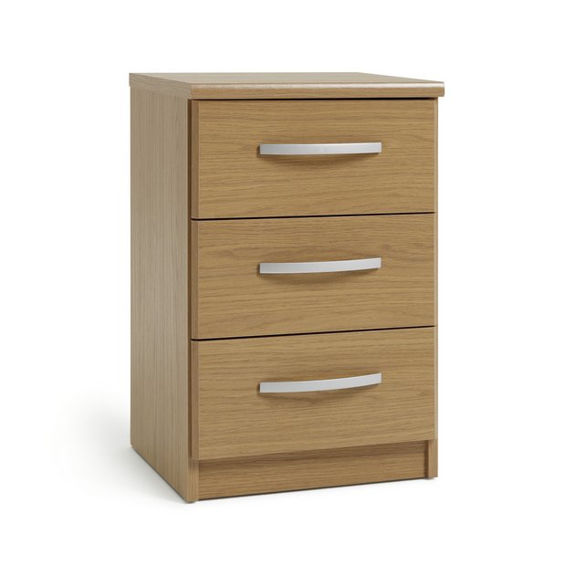 3 drawer deals bedside dresser