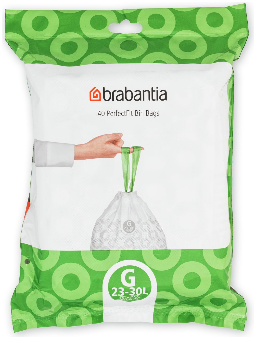 Brabantia 30L Perfect Fit Bin Liners Size G - Pack of 40