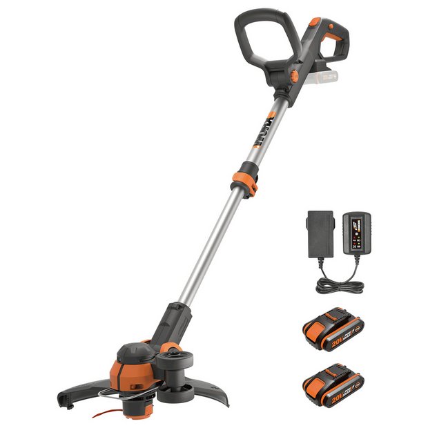 Buy Worx 30cm Cordless Grass Trimmer with 2 Batteries 20V