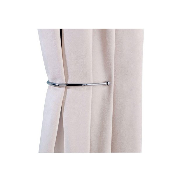 Buy Argos Home Pair Of J Shaped Curtain Holdbacks Chrome