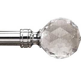 Argos Home Silver Extendable Curtain Pole - 120cm - 210cm