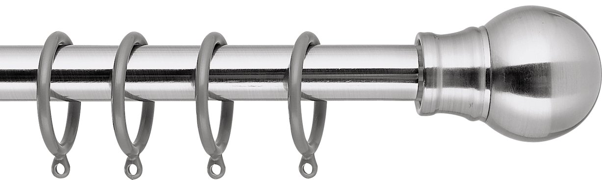 Argos Home Steel Extendable Curtain Pole - 110cm - 300cm