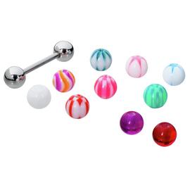 State of Mine Tongue Bar with Changeable Balls - Set of 11