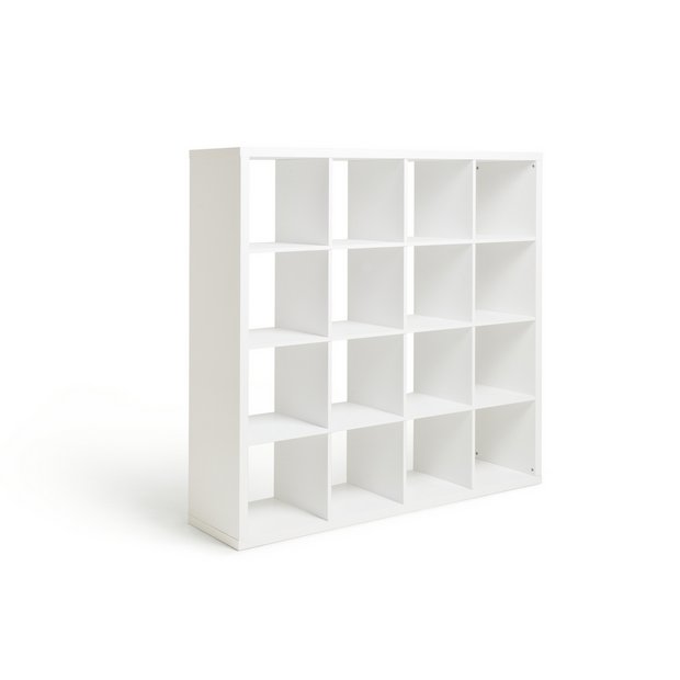 Buy Habitat Squares Plus 16 Cube Storage Unit White Gloss Bookcases