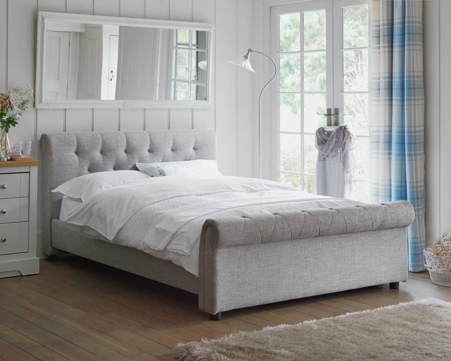 Argos Home Newbury 2 Drawer Fabric Bed Frame