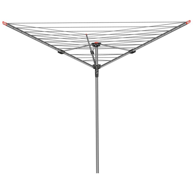 UK Stock 4-Arm Rotary Airer 40M Washing Line Folding Outdoor Clothes Dryer Light Weight with Ground Spike