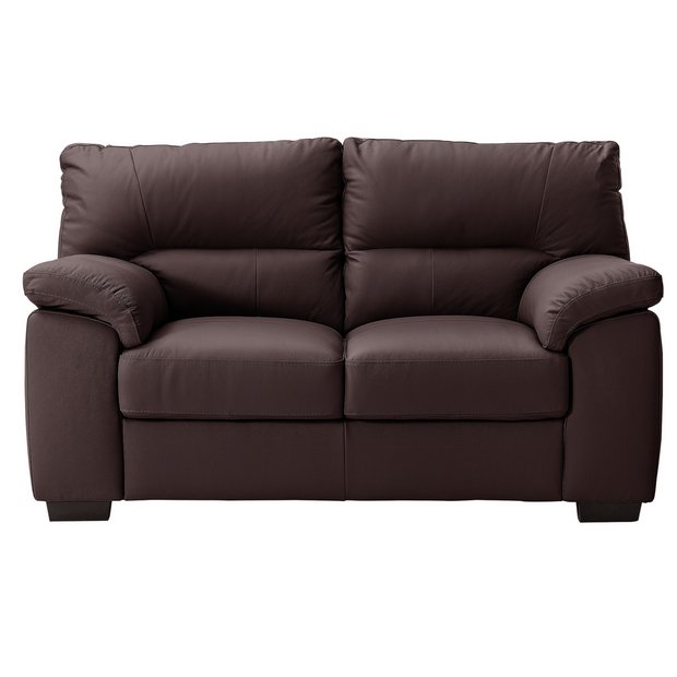 Buy Argos Home Piacenza 2 Seater Leather Sofa Walnut Sofas