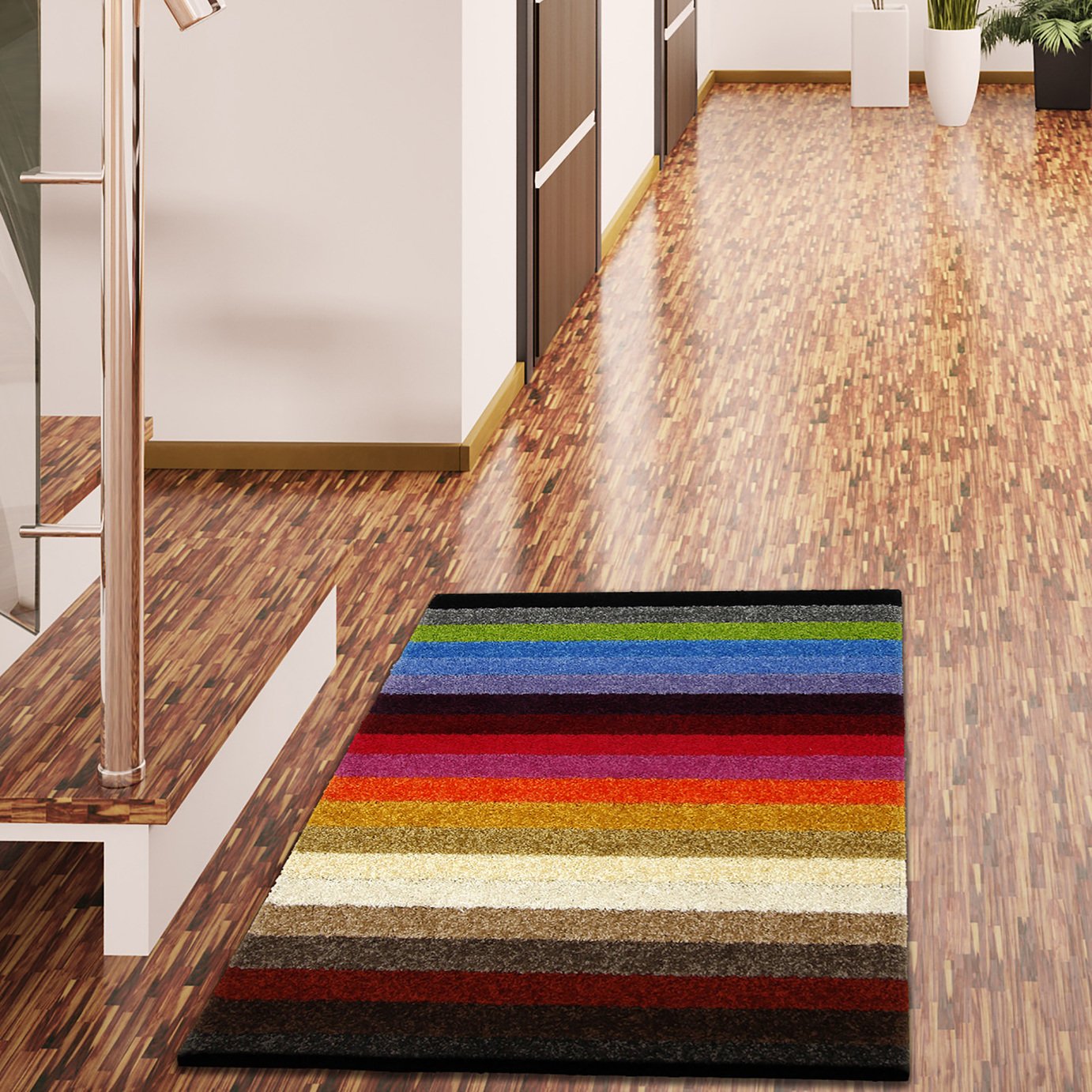 Linea Striped Flatweave Rug