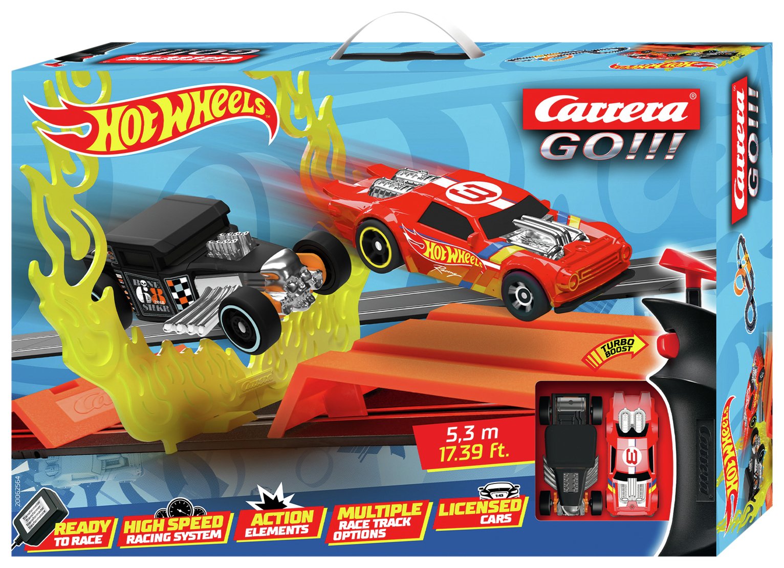 Carrera GO!!! Hot Wheels 5.3M Slot Racing Set