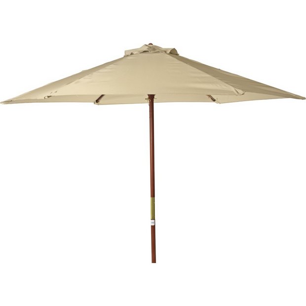 Buy Argos Home 2m Water Repellent Garden Parasol Cream Garden parasols and bases Argos