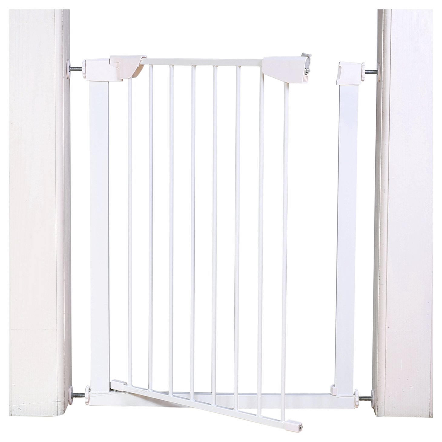 extra tall pressure fit pet gate white