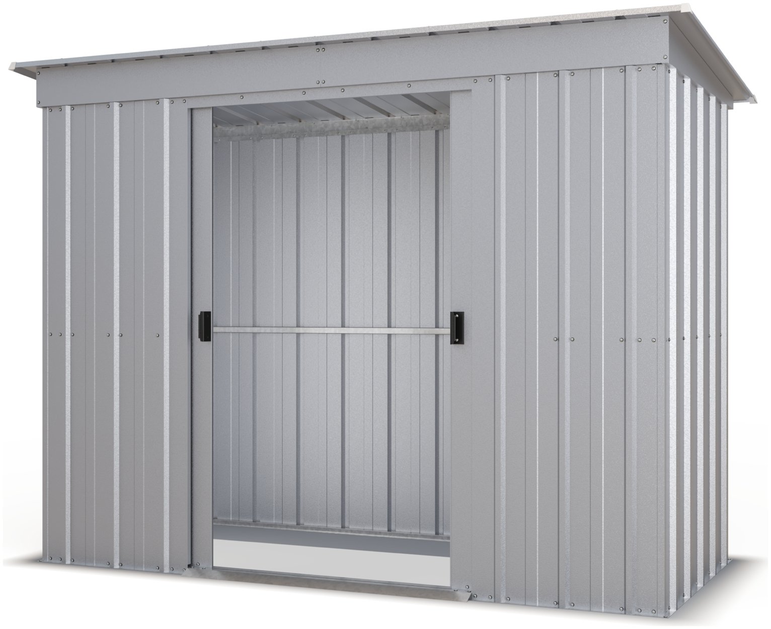 Yardmaster Pent Metal Garden Shed - 8 x 4ft