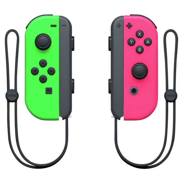 Buy Nintendo Switch Joy-Con Controller Pair - Neon Green & Pink | Nintendo Switch controllers | Argos