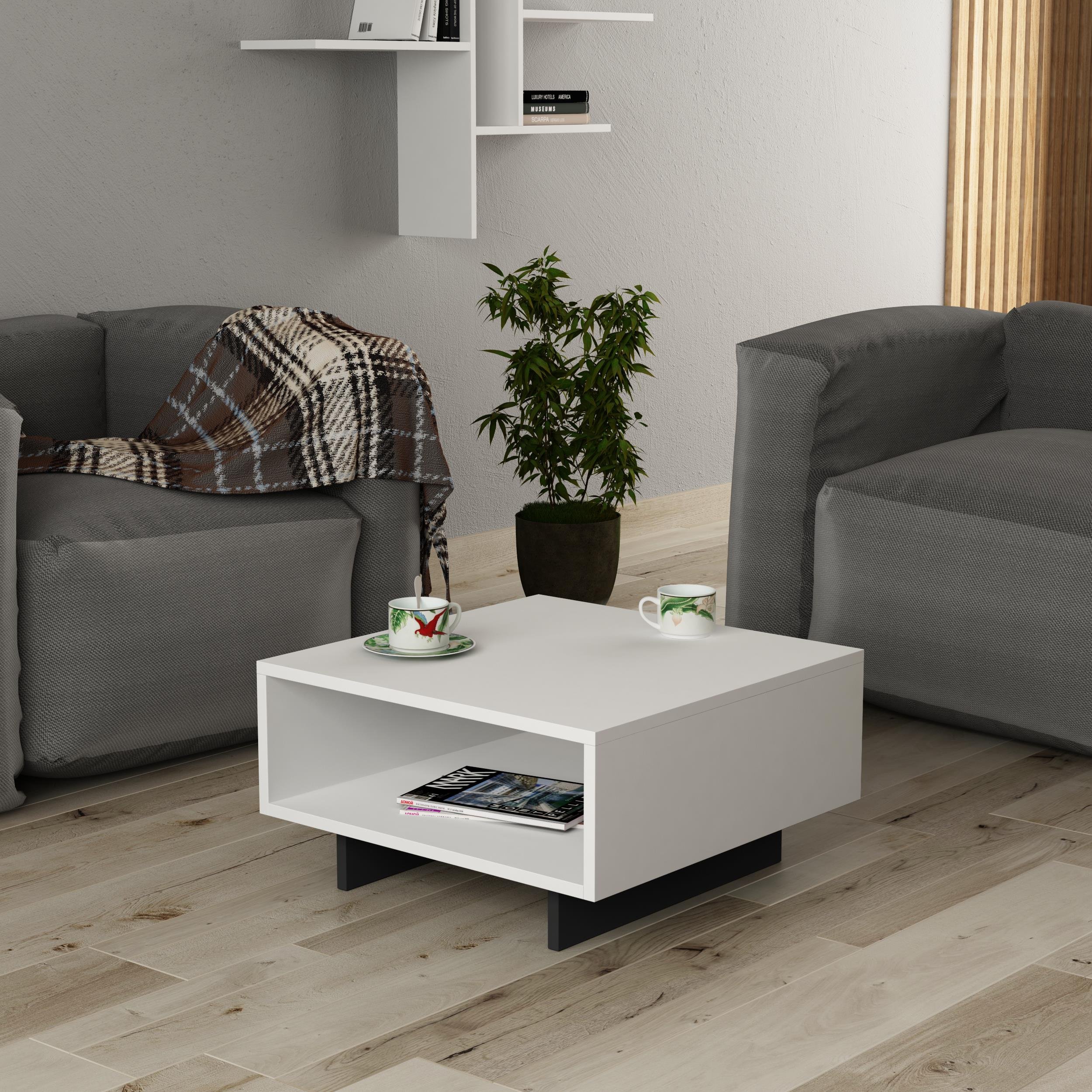 Decortie Hola Particleboard Coffee Table - White