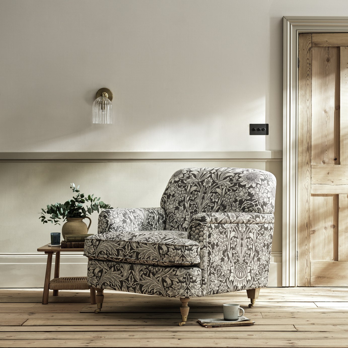 Habitat x Morris & Co. Merton Sunflower Fabric Armchair 