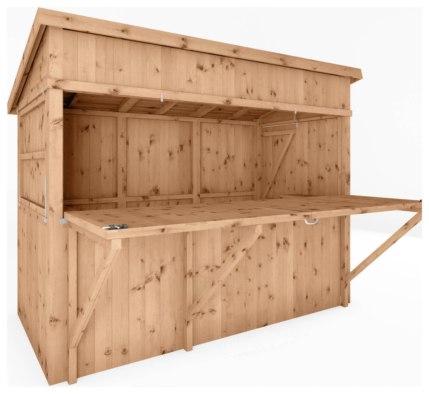 Mercia 9 x 4ft Garden Bar with Shutters