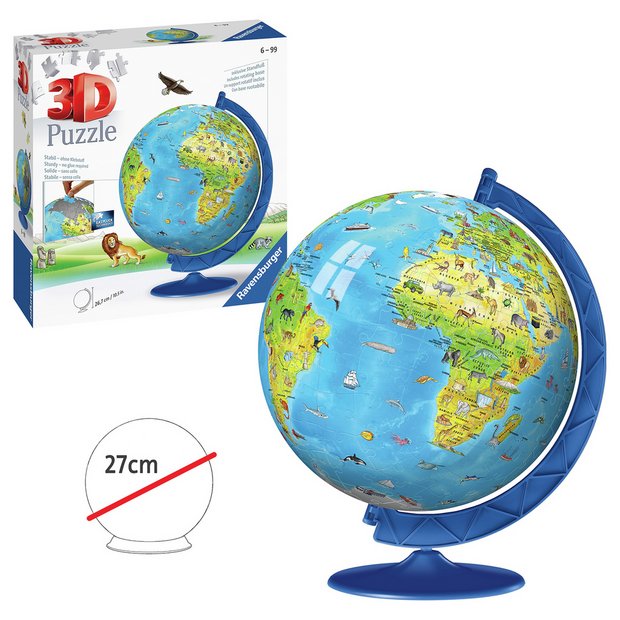 3d globe sales puzzle argos