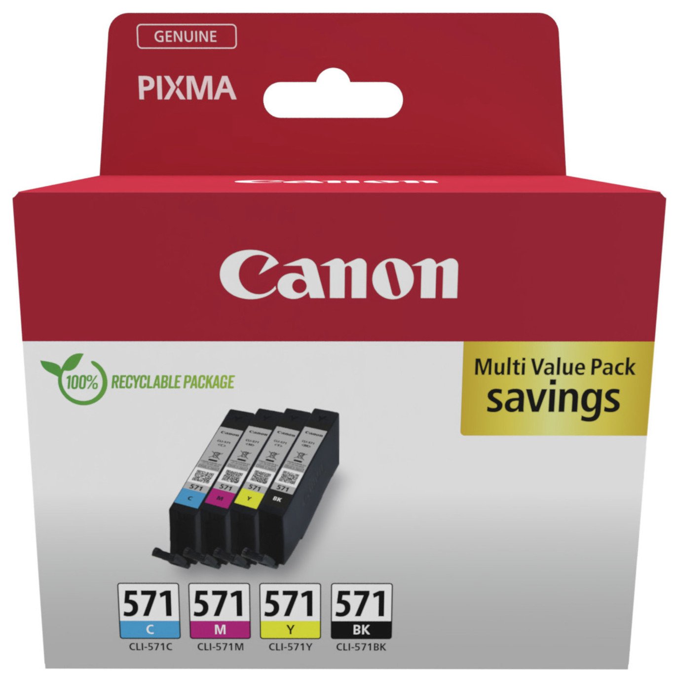 Canon CLI-571 Ink Cartridges - Black & Colour