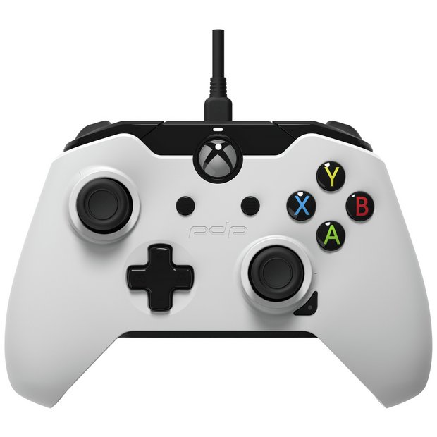 Buy Pdp Xbox One Licensed Wired Controller Black White Xbox One Controllers And Steering Wheels Argos