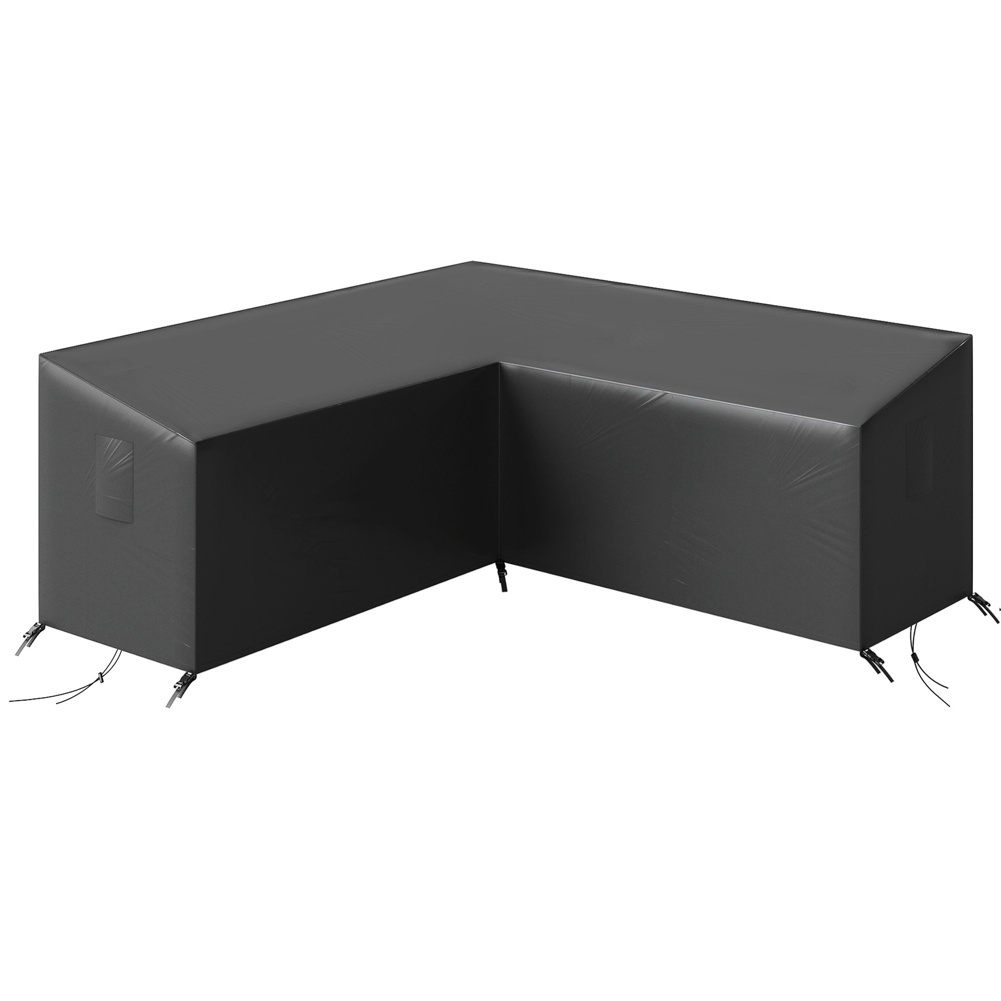 Outsunny V-Shaped Waterproof Garden Furniture Cover - Black