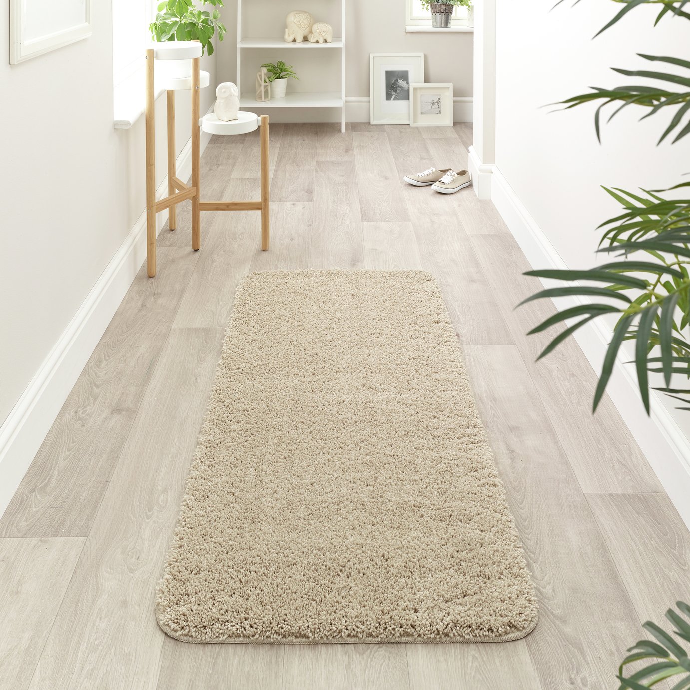 Buddy Washable Mat Plain Shaggy Rug