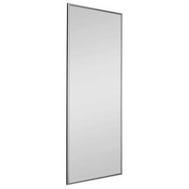 Sliding Wardrobe Door W762mm Silver Frame Mirror
