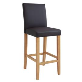 2 Breakfast Bar Stools Solid Acacia Wooden Kitchen Chair Comfort Seat 38x37x76cm Ebay