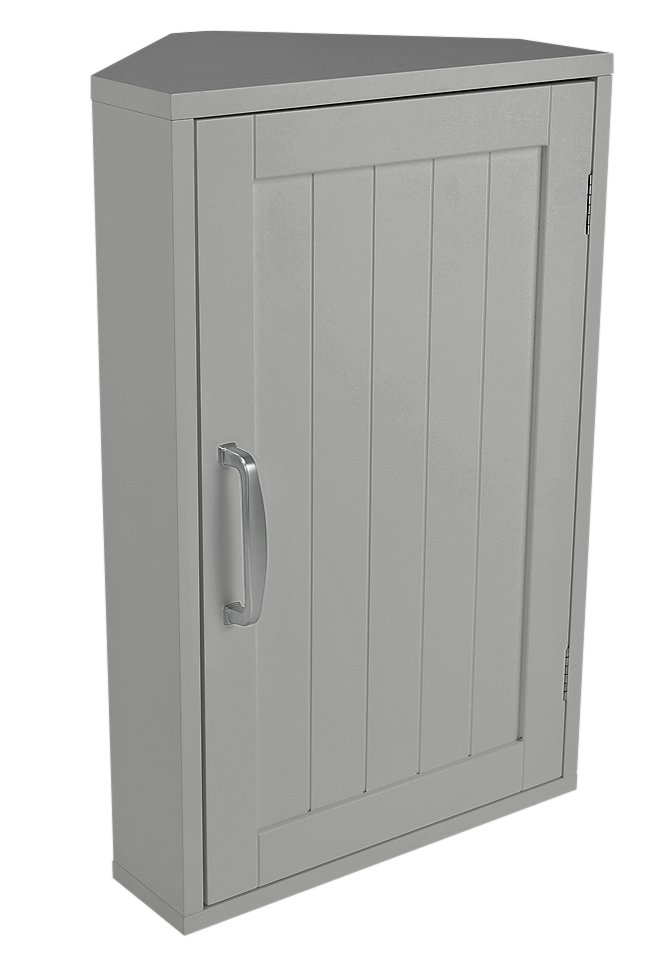 Argos Home Tongue & Groove Corner Wall Cabinet - Grey