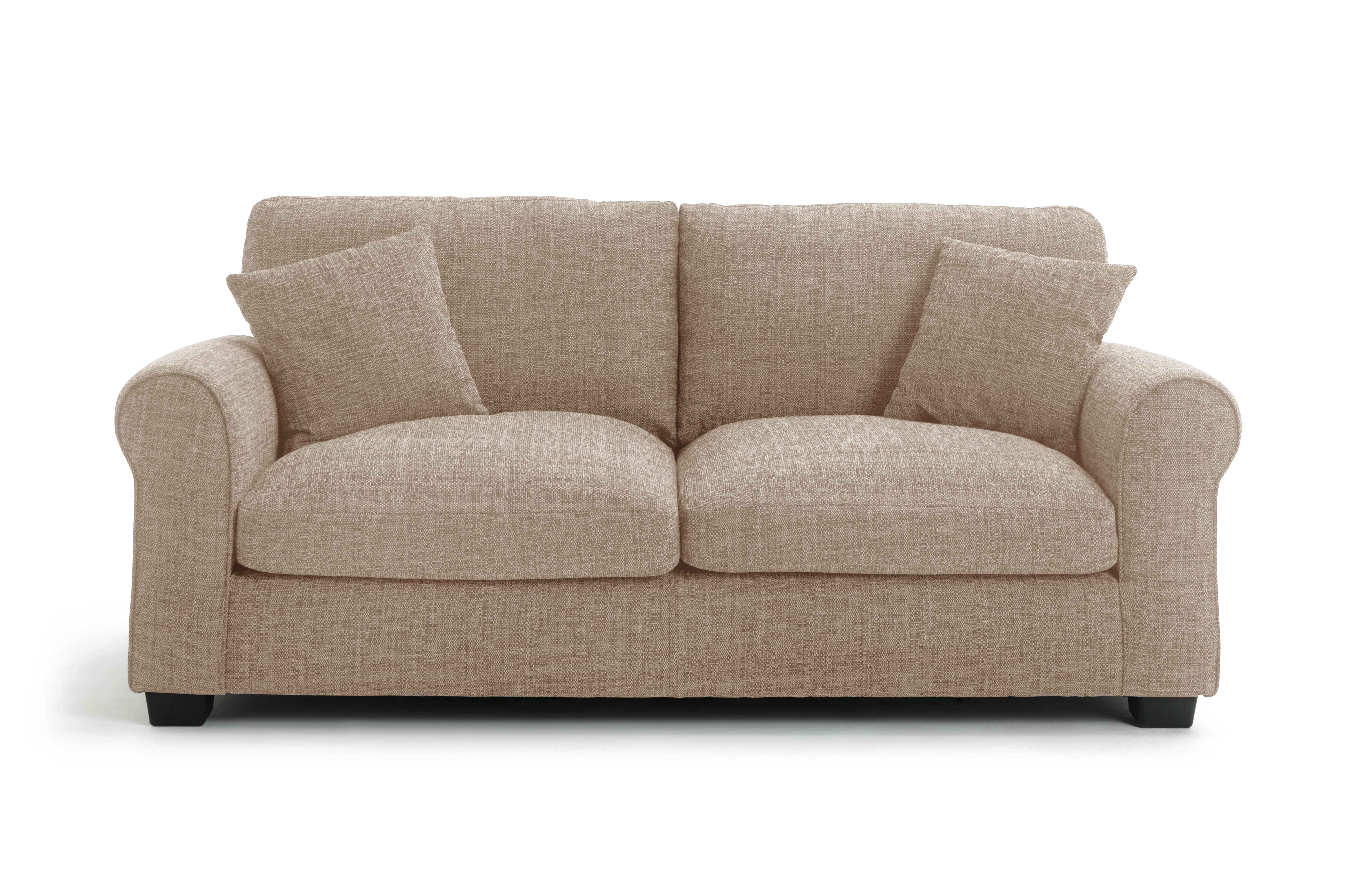Argos Home Lisbon Fabric 3 Seater Sofa - Stone