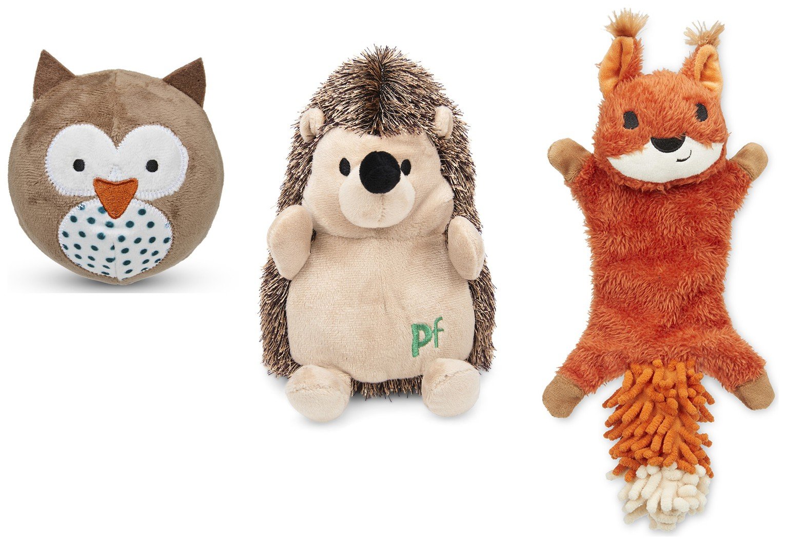Petface Woodland Creature Dog Toy Bundle