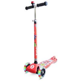 Buy Zinc Light Up Racecar 3 Wheel Scooter Red Kids scooters Argos