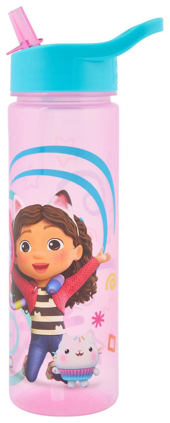 Gabby's Dollhouse Pink Sipper Water Bottle - 600ml
