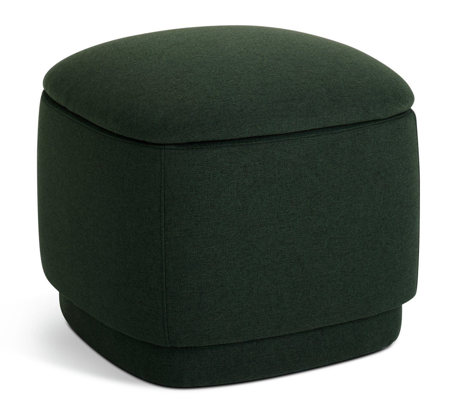 Habitat Polly Fabric Storage Footstool - Green